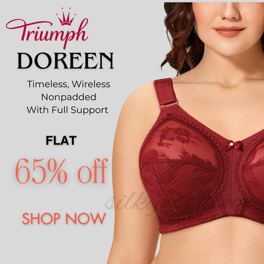 Red Color Triumph Doreen Famous Bra