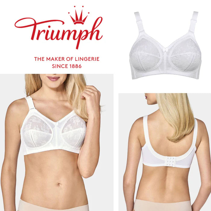 White Color Triumph Doreen Famous Bra