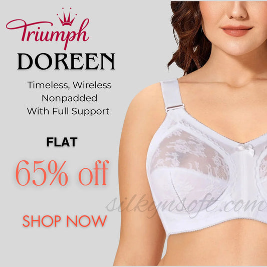 White Color Triumph Doreen Famous Bra